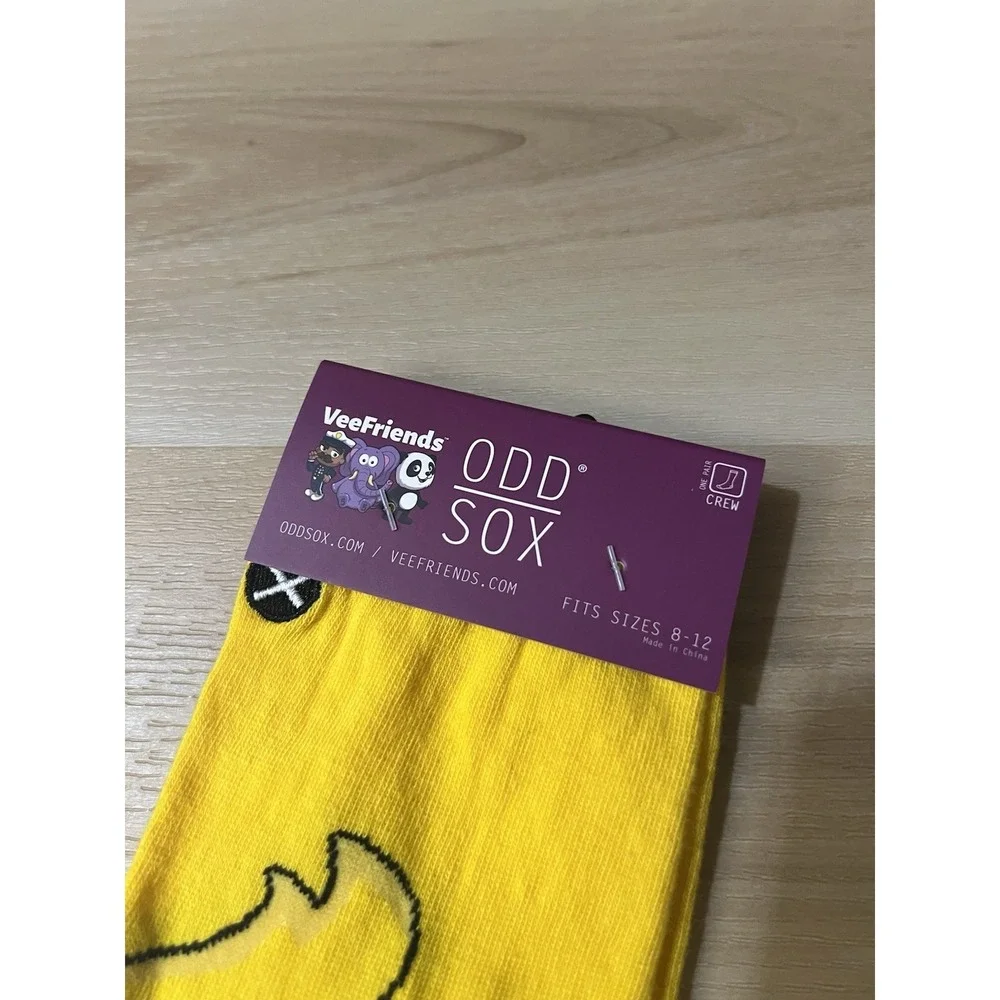 Odd Sox x VeeFriends Decisive Duck Novelty‎ Crew Socks Size 8-12 NWT